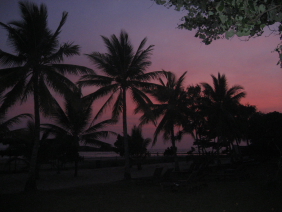 Закат на Индийском океане.